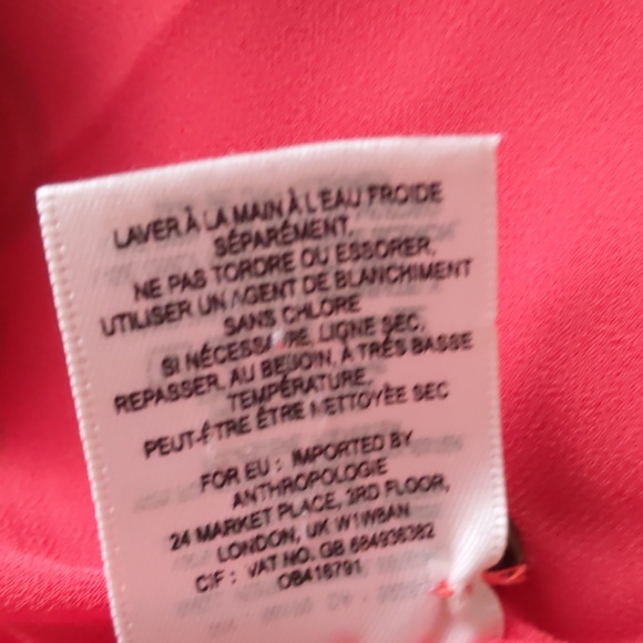 Anthropologie 100% Silk Midi Dress - Picture 8 of 8